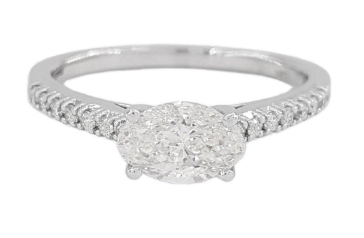 Verde 1ct IGI Certified Lab-grown Oval Solitaire Cut Diamond Ring