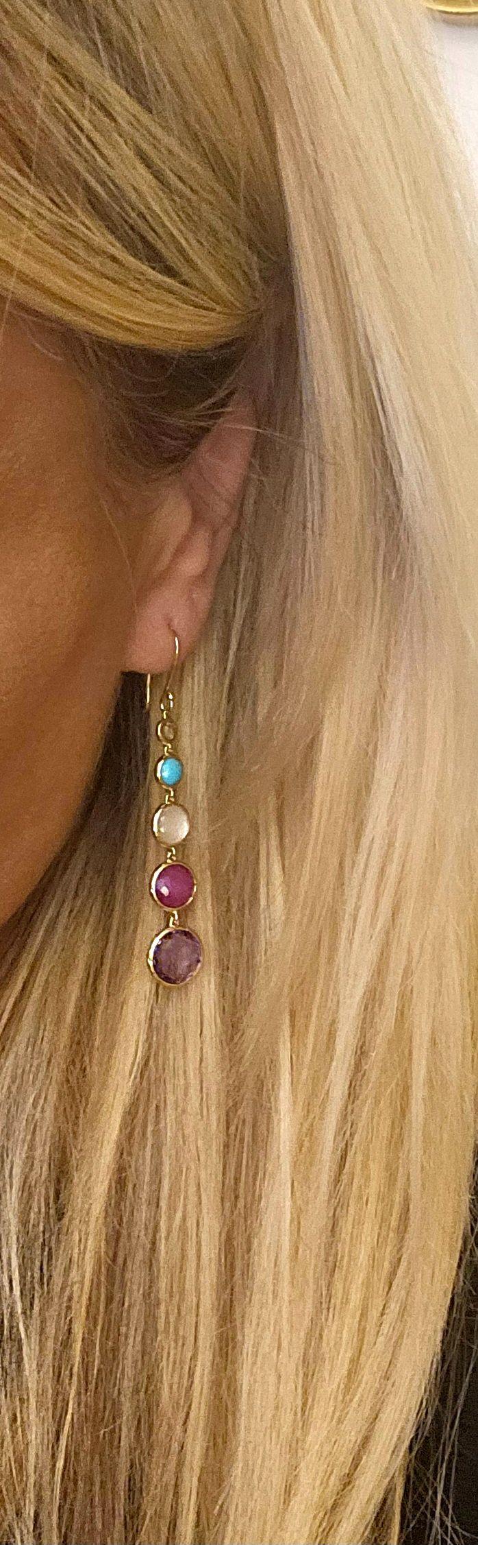 Ippolita Multi Gem Lollipop Earrings