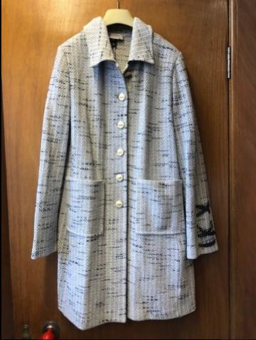 St John Tweed Wool Coat