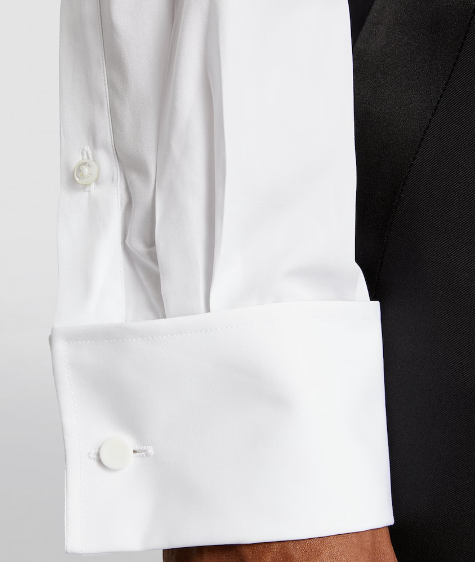 Ralph Lauren Purple Label Pleated Tuxedo Shirt