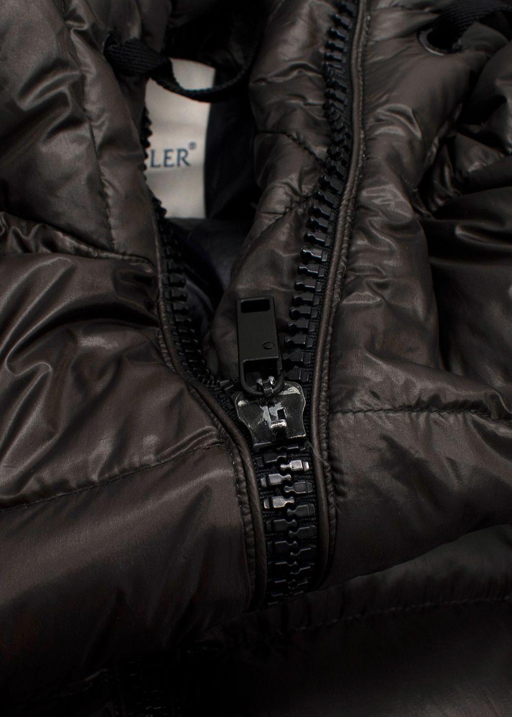 Moncler Brown 'Doudoune Legere' Long Line Hooded Coat