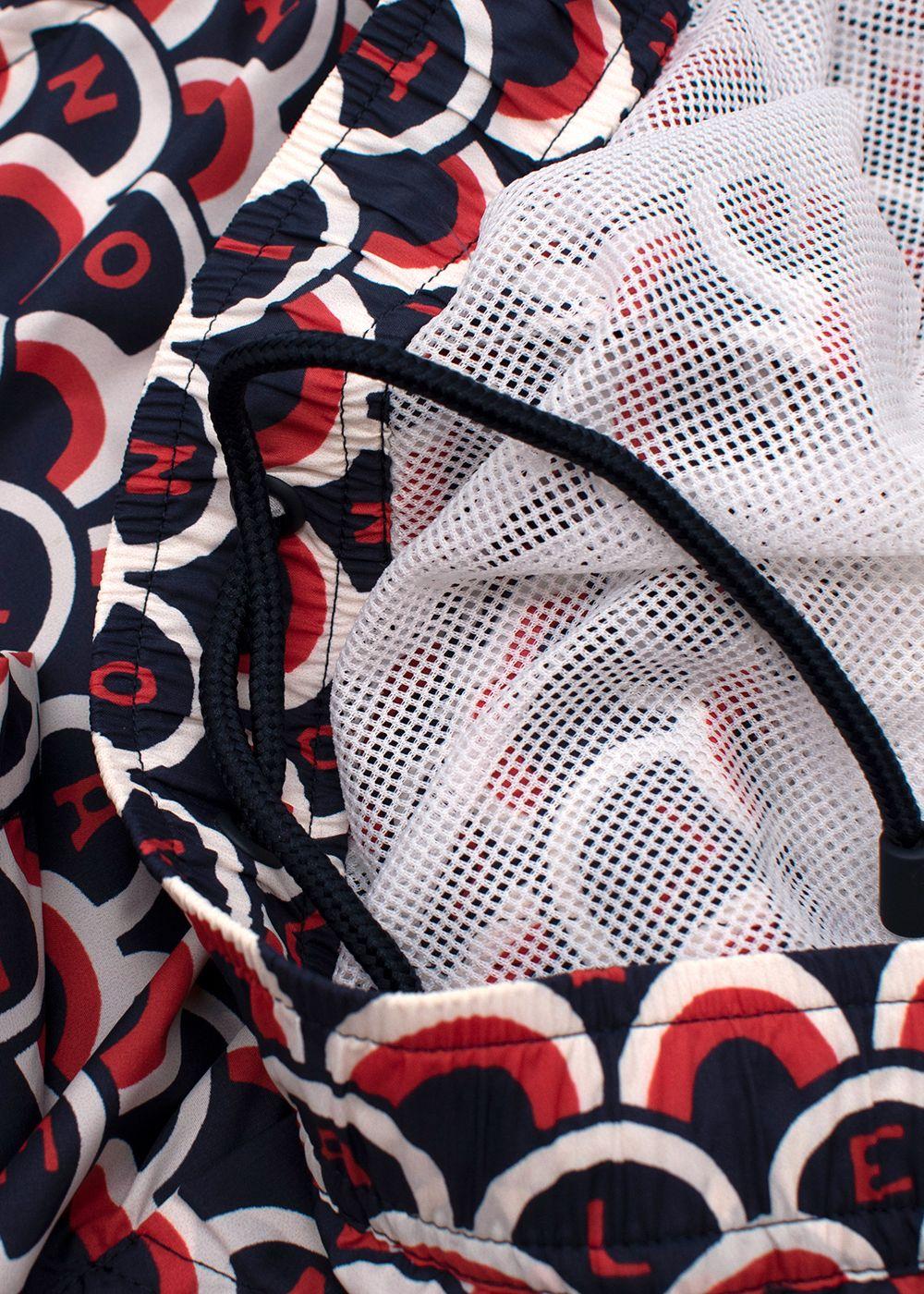Abstract Logo Printed Swim Shorts