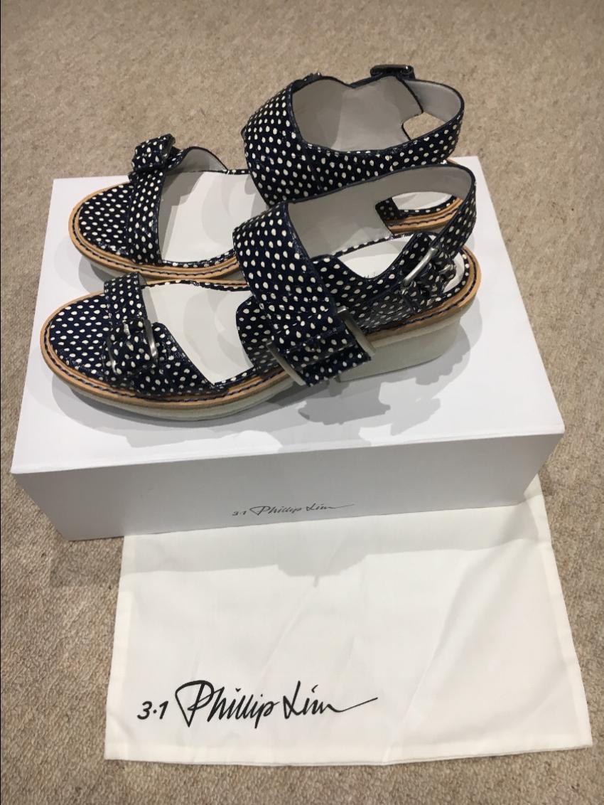 3.1 Phillip Lim Mallory Navy Sandal