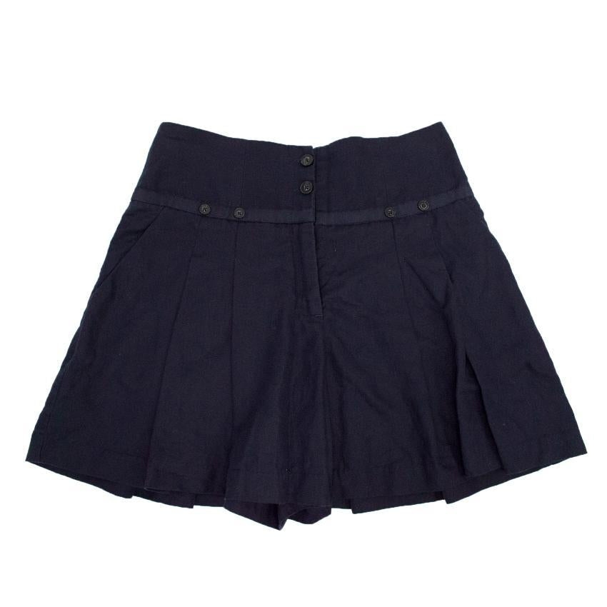 Matthew Williamson Navy Mini Skater Skirt