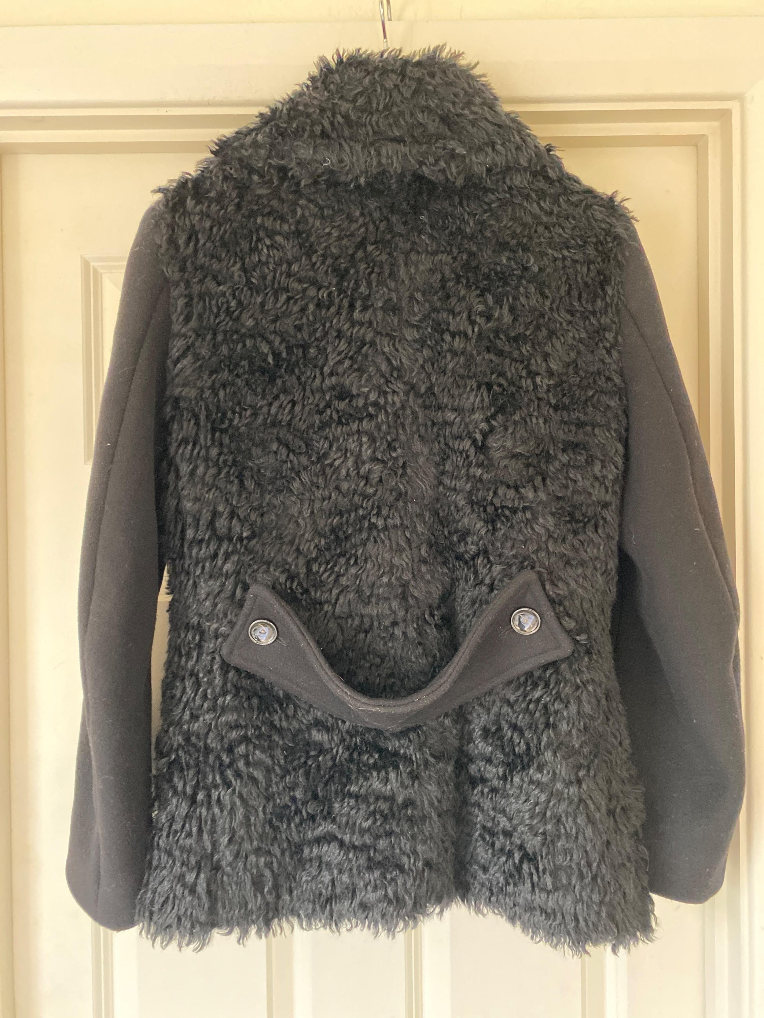 Shearling Panelled Pea Coat