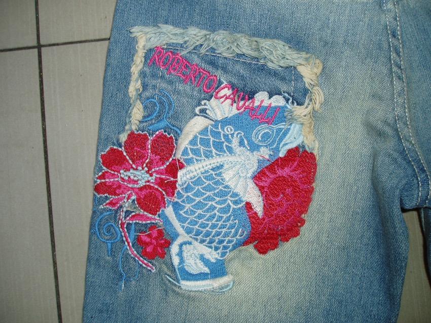 Roberto Cavalli Angles Denim Shorts