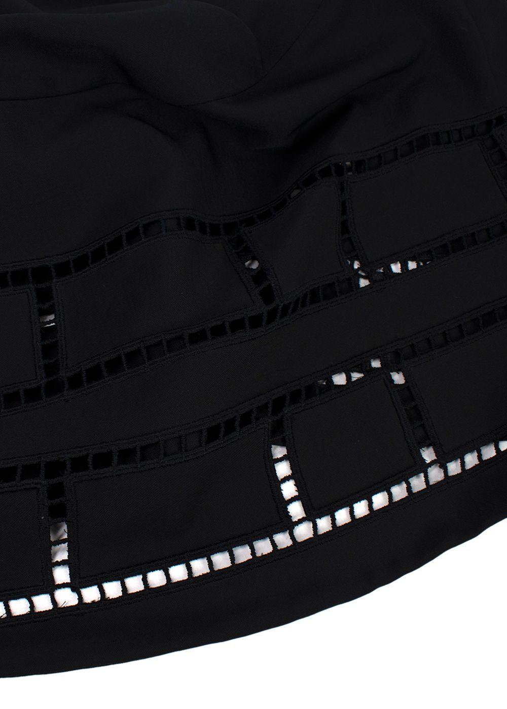 Marni Black Cut-out High Waist Skirt