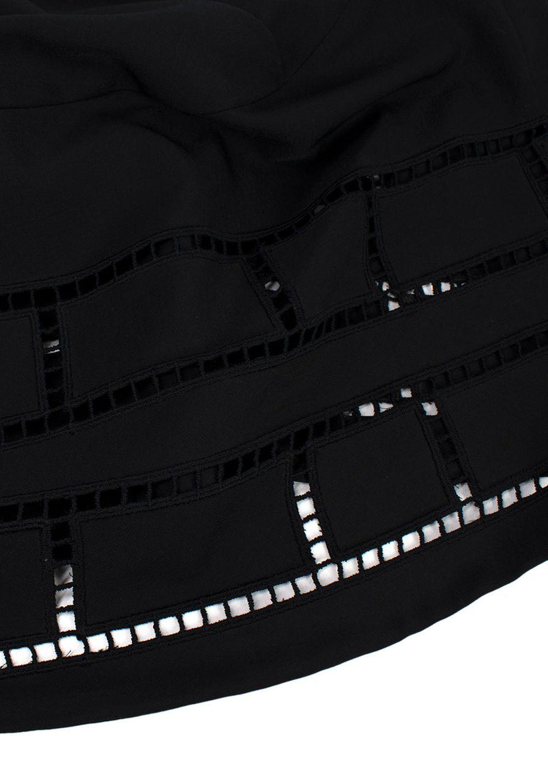 Marni Black Cut-out High Waist Skirt