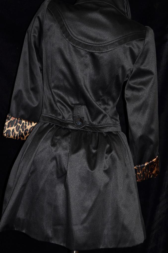 Betsey Johnson satin trench coat