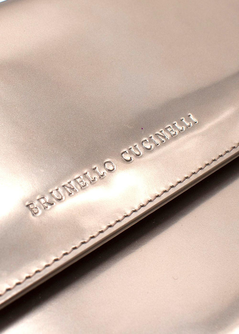 Brunello Cucinelli Bronze Metallic Shoulder Bag