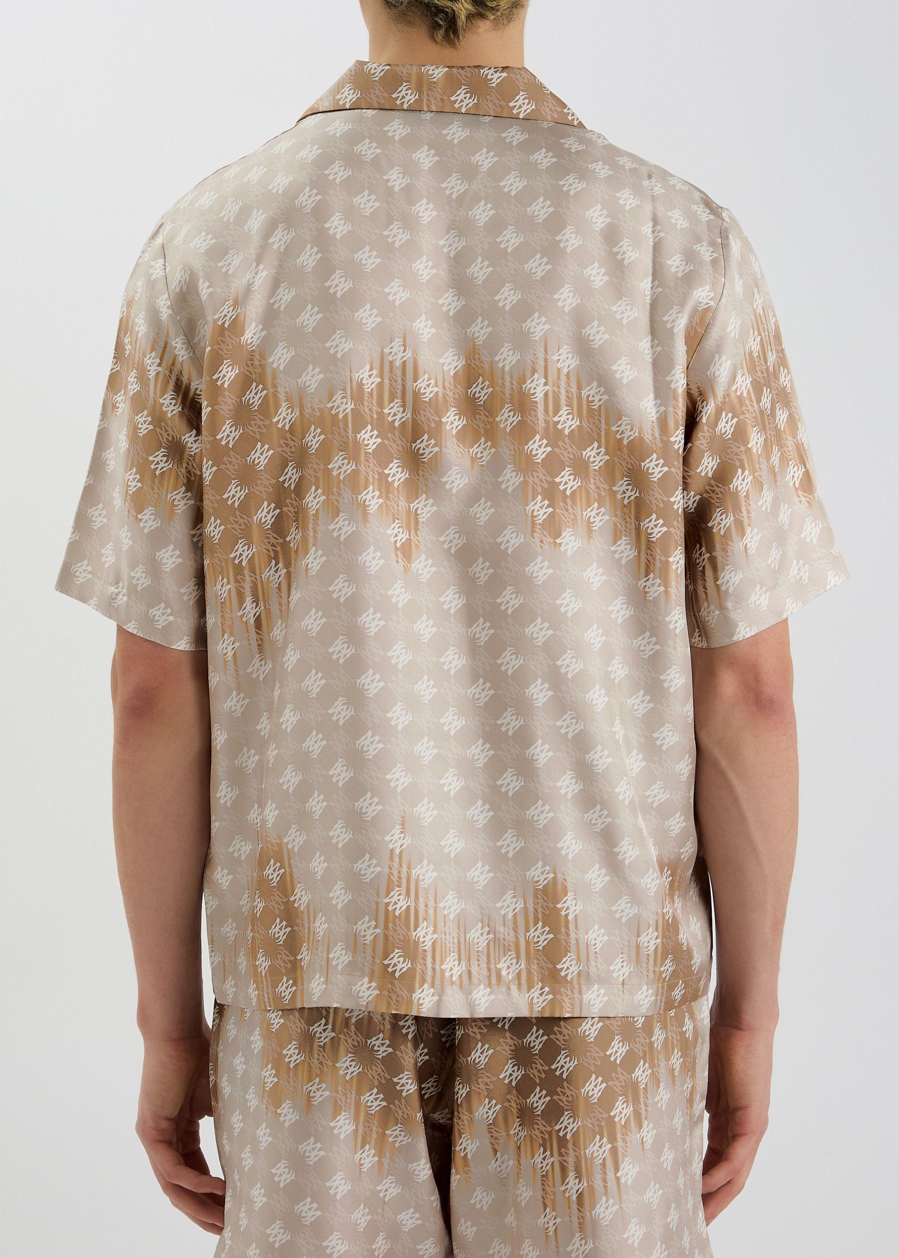 Amiri Ma Quad Logo-Monogrammed Silk Shirt