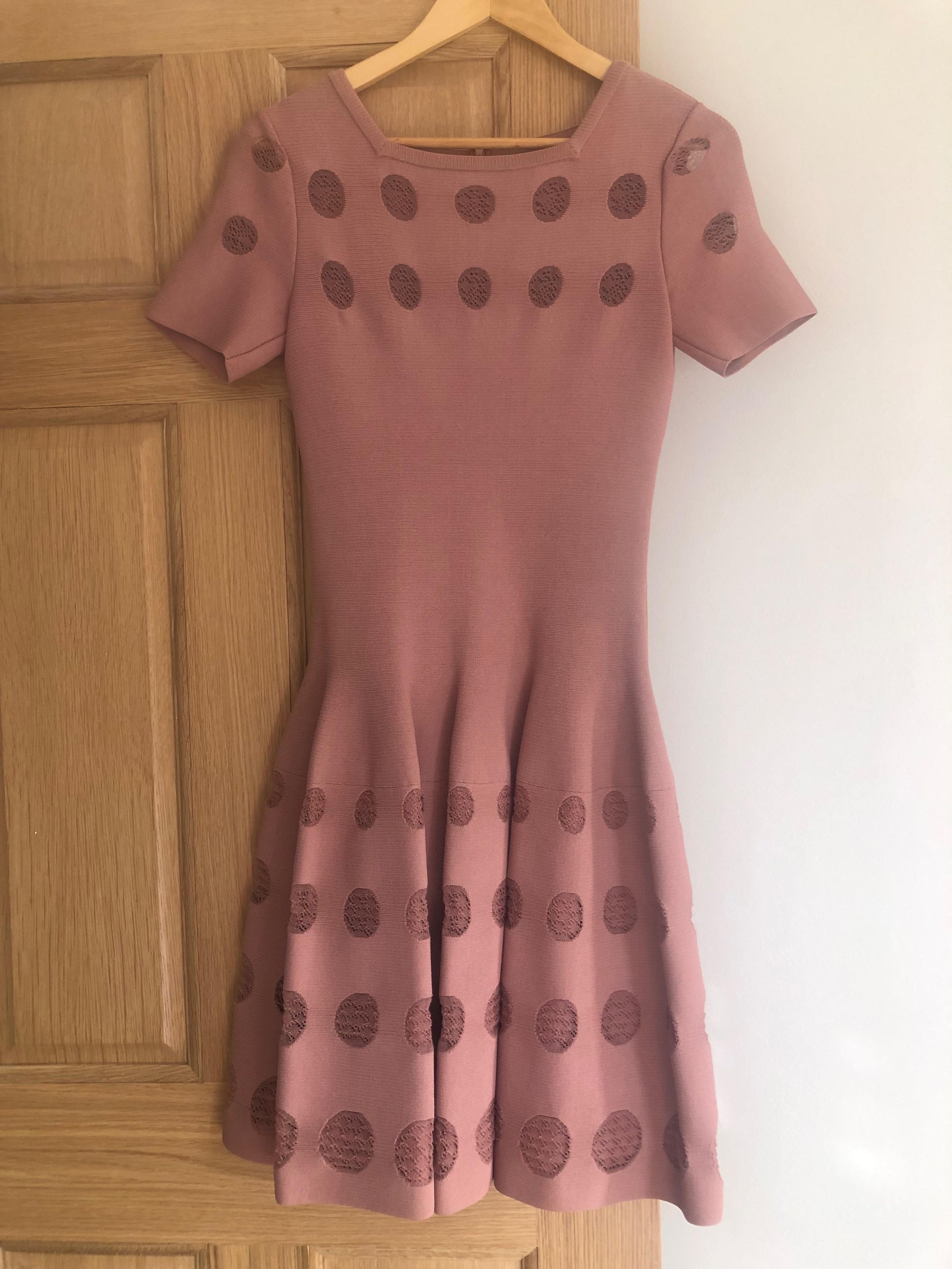 Alaia Pink Skater Dress