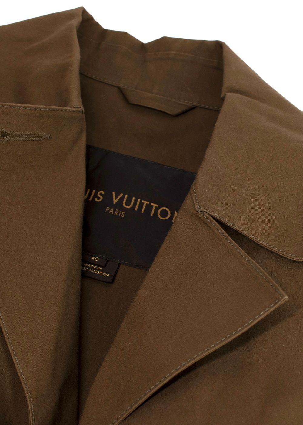 Louis Vuitton Double Breasted Cotton Mackintosh