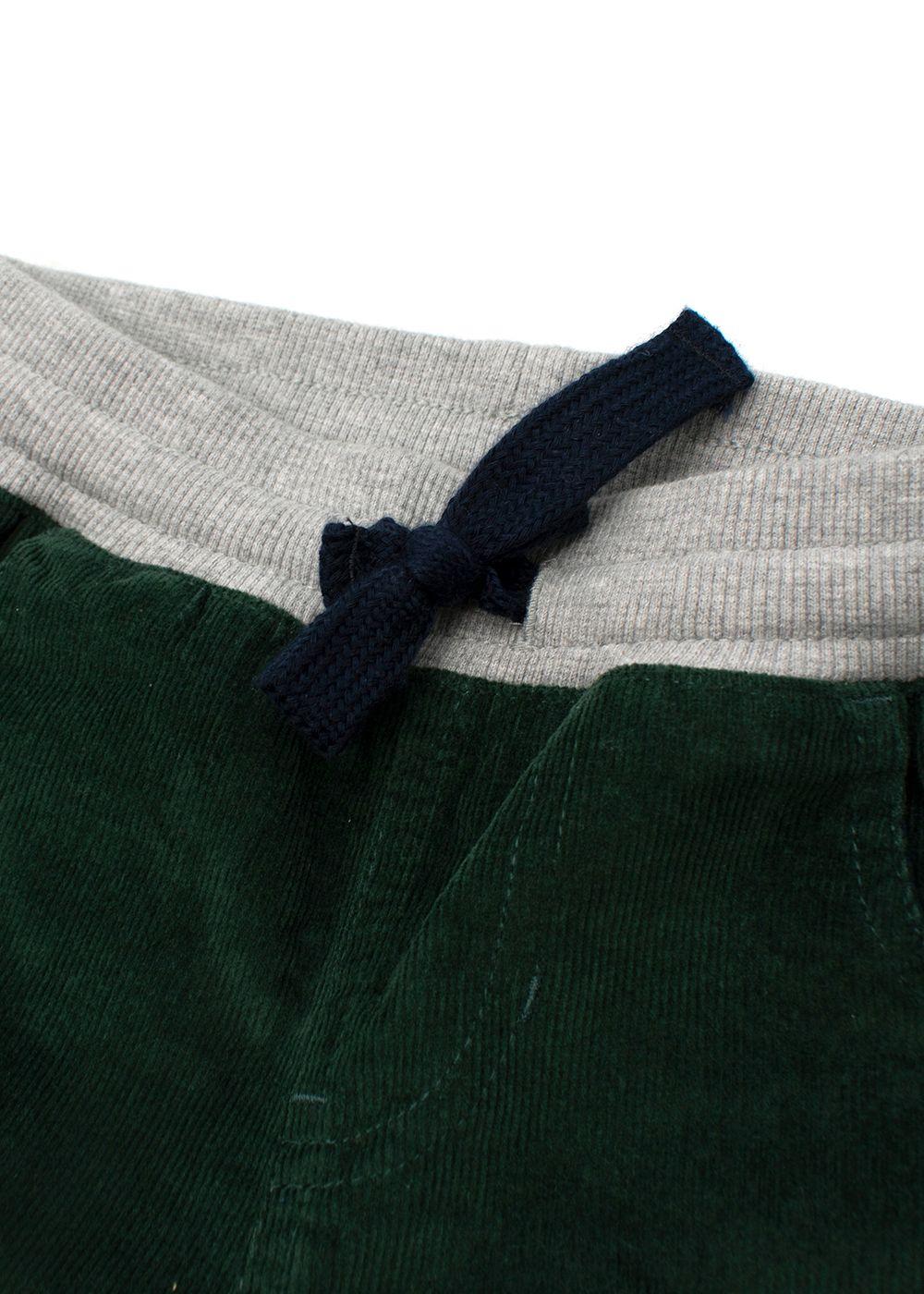 Forest Green Baby Cord Trousers