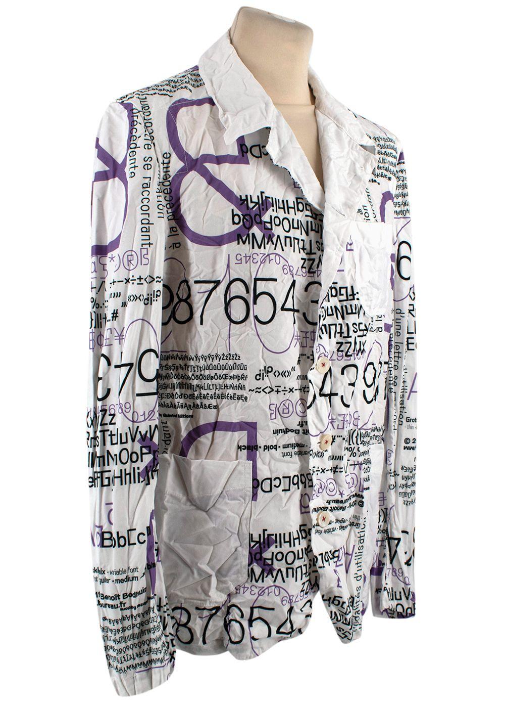 Homme Plus Printed Long Sleeve Shirt