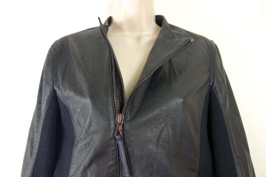 Lot78 Lightweight Asymmetric Leather Jacket