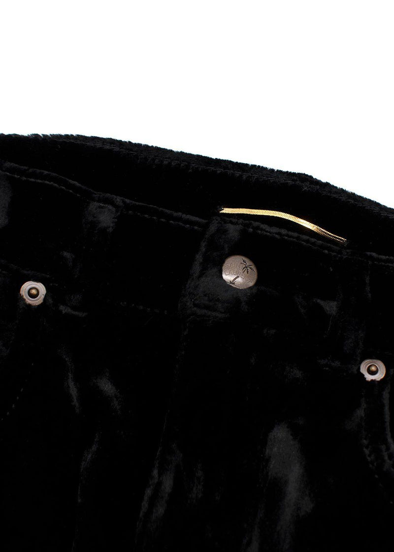 Saint Laurent Black Velvet Trousers
