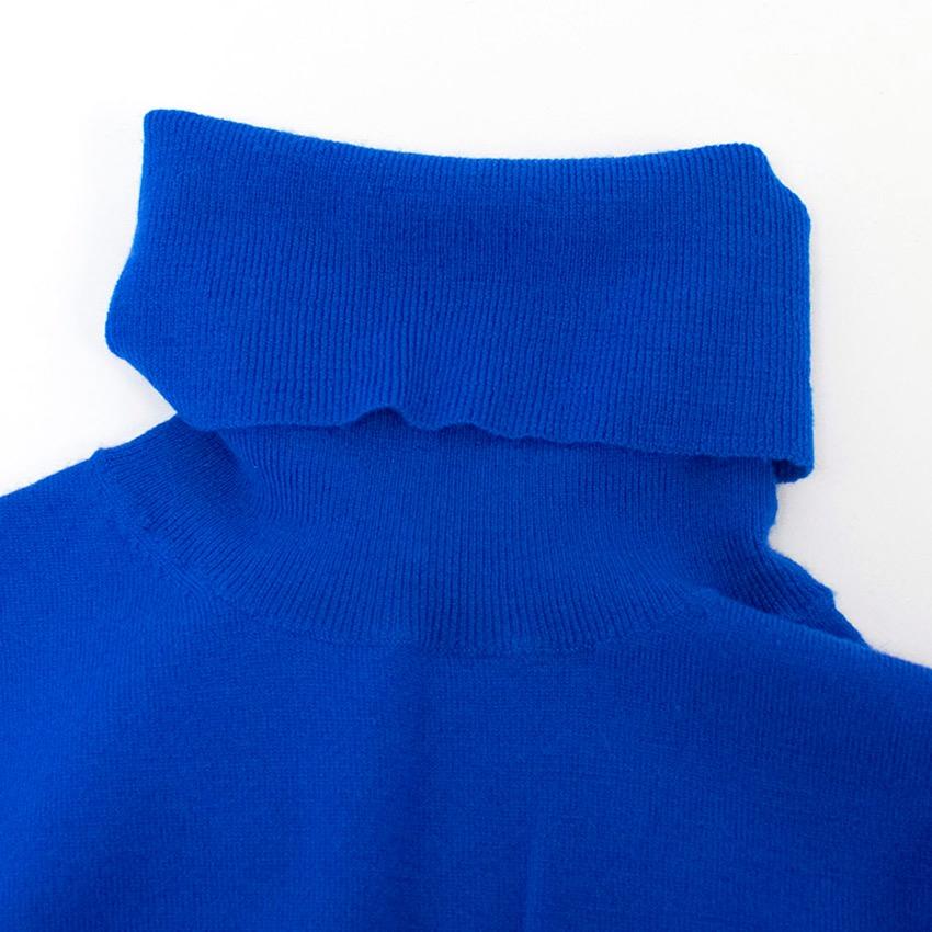Theory Electric Blue Cap Sleeve Sweater