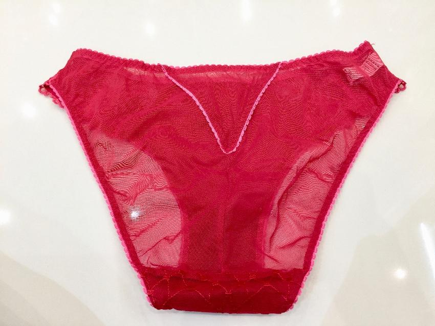 Aubade Paris Embroidered Rose Red & Fuchsia Pink Bra & Brief Set