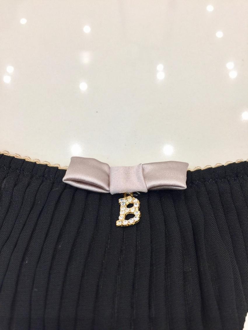 Blumarine Lilac Silk Thong