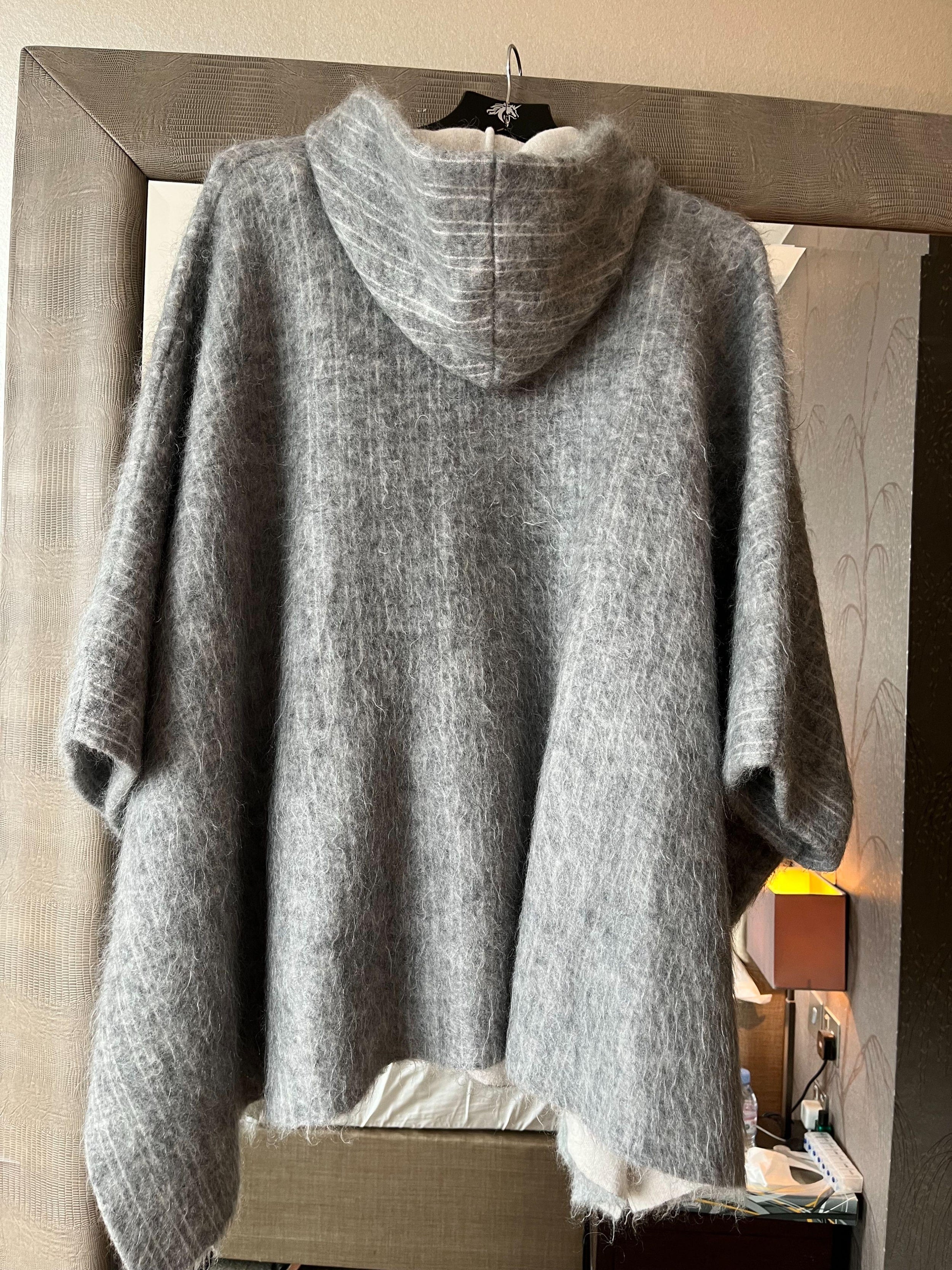 Grey Mohair & Cashmere Cardigan