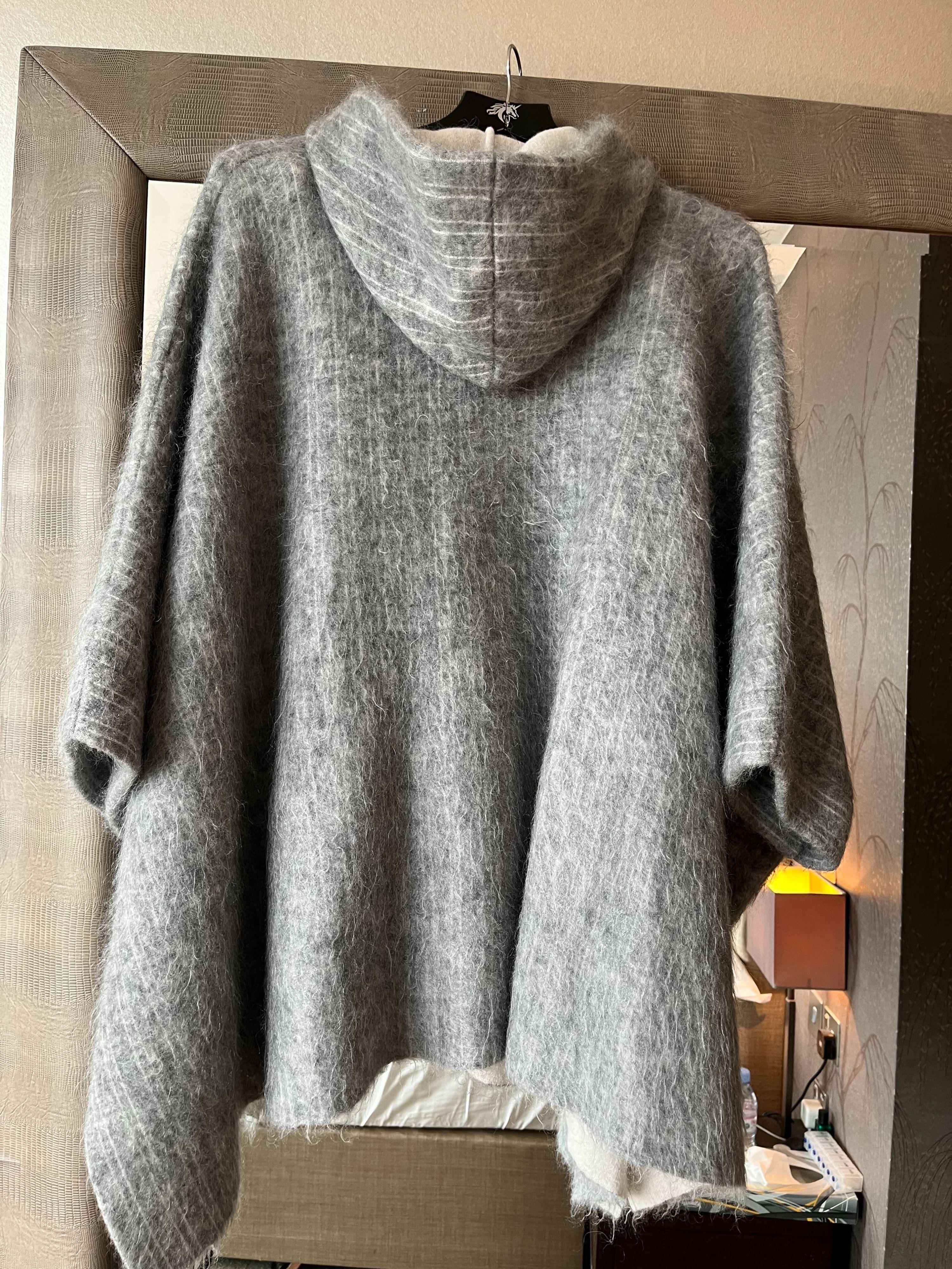 Grey Mohair & Cashmere Cardigan