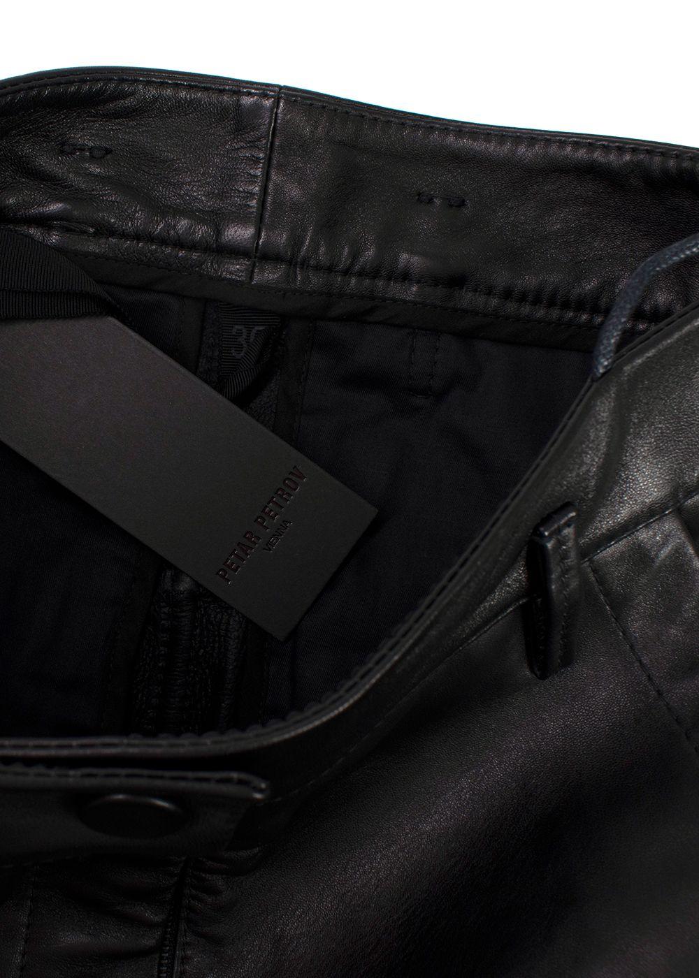 Petar Petrov Hunter Black Leather Pants