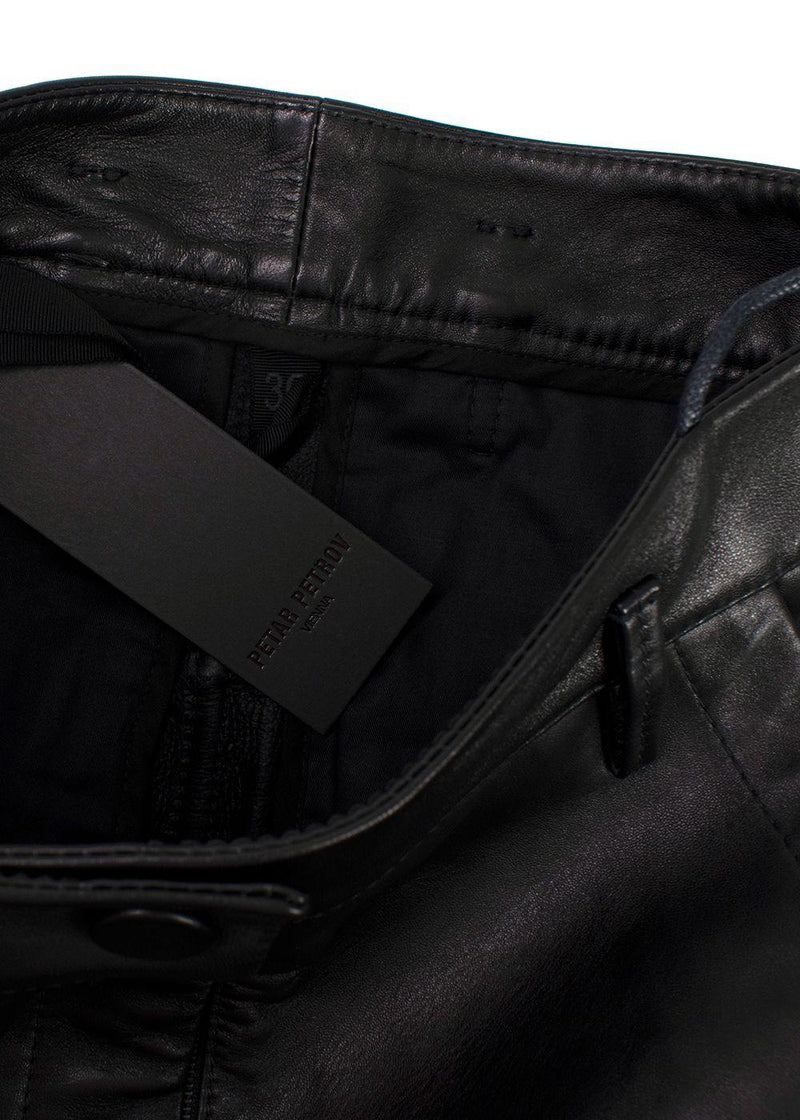 Petar Petrov Hunter Black Leather Pants