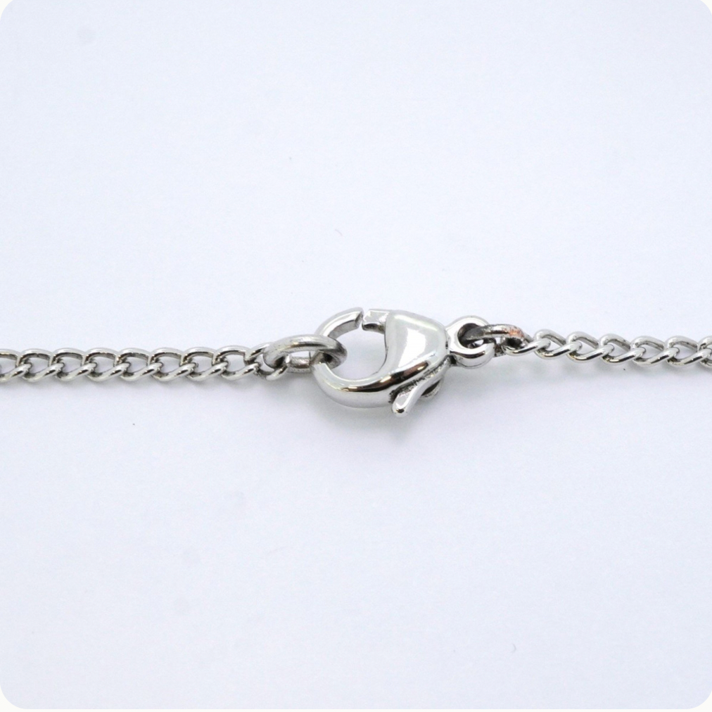 Chanel Coco Mark Silver Necklace