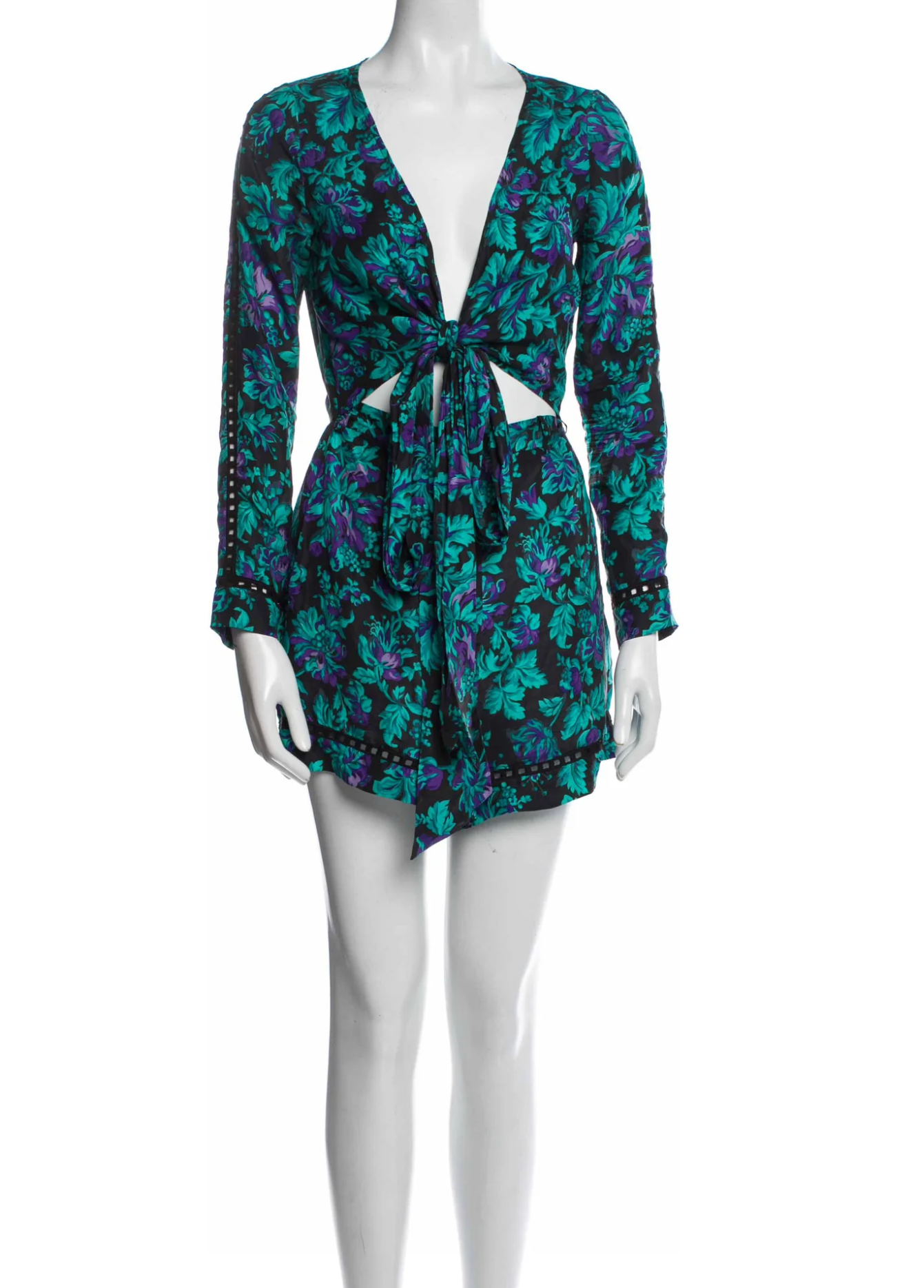 Zimmermann Multicoloured Silk Playsuit