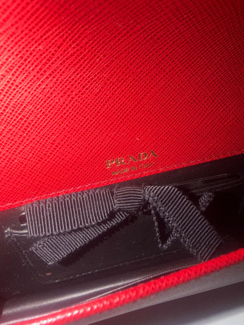 Prada Mini Red Crossbody Bag