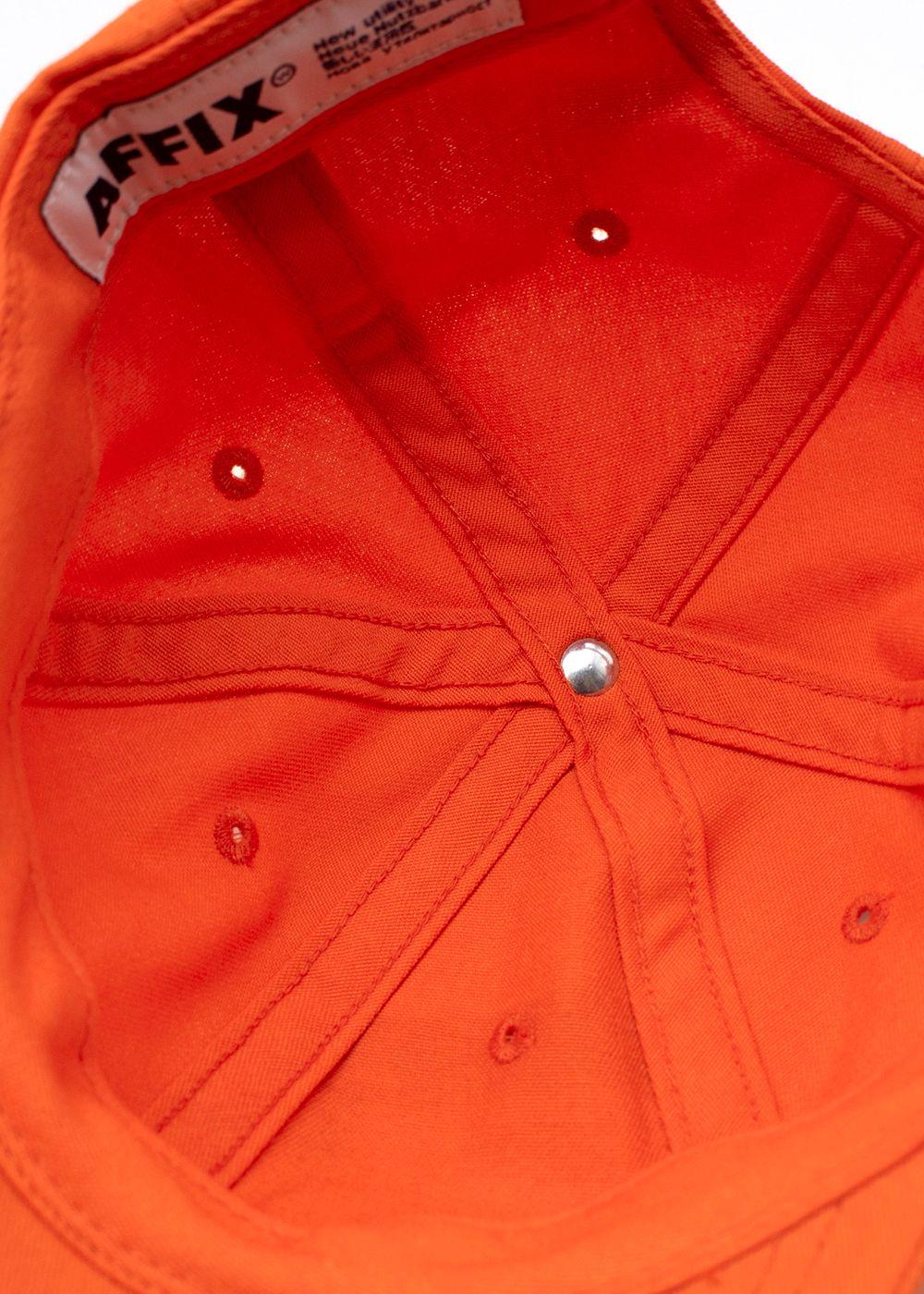 Orange Cotton Logo Baseball Cap