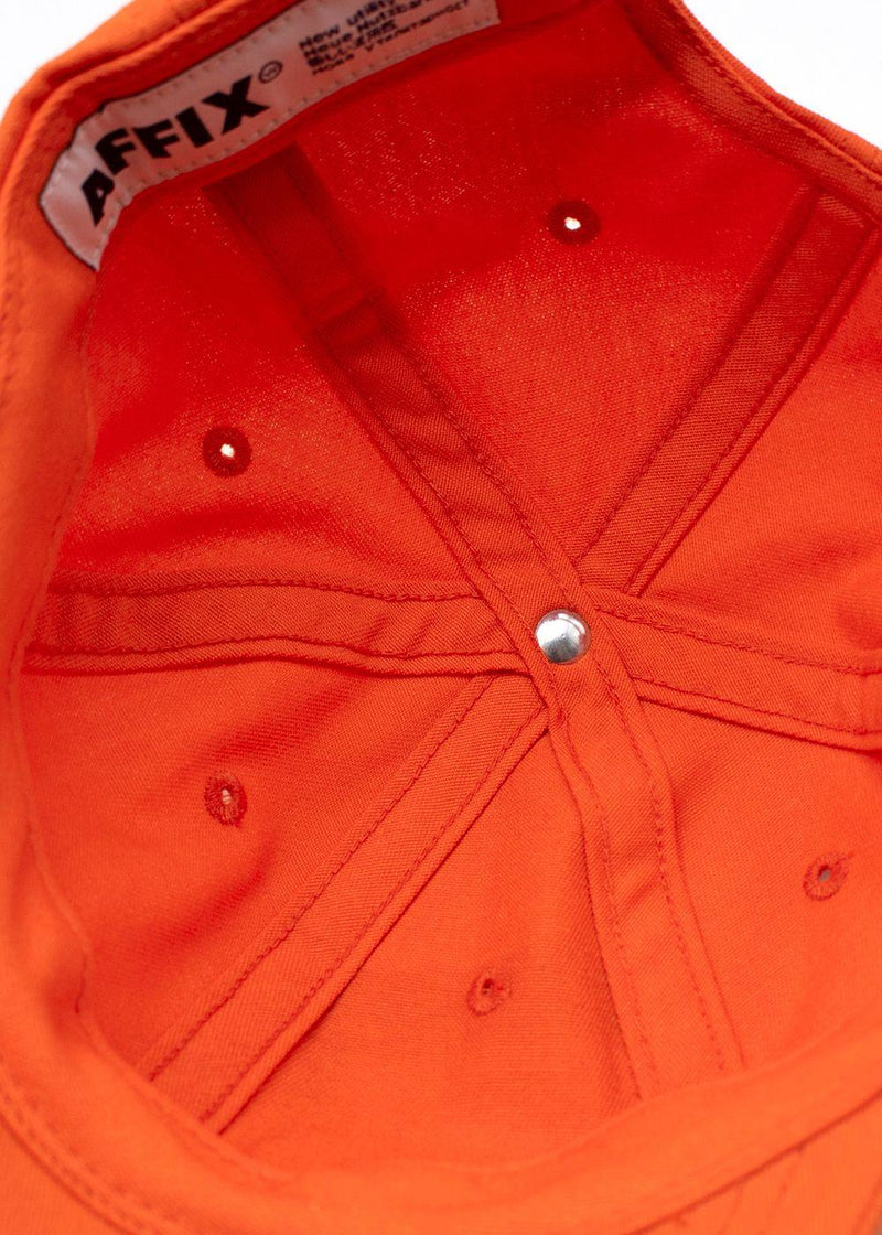 Orange Cotton Logo Baseball Cap