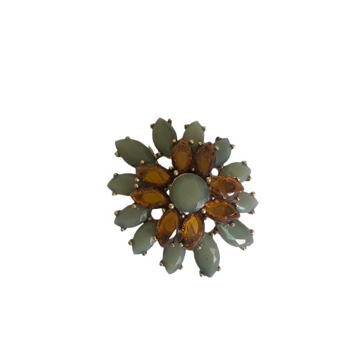 Monet Crystal Embellished Brooch
