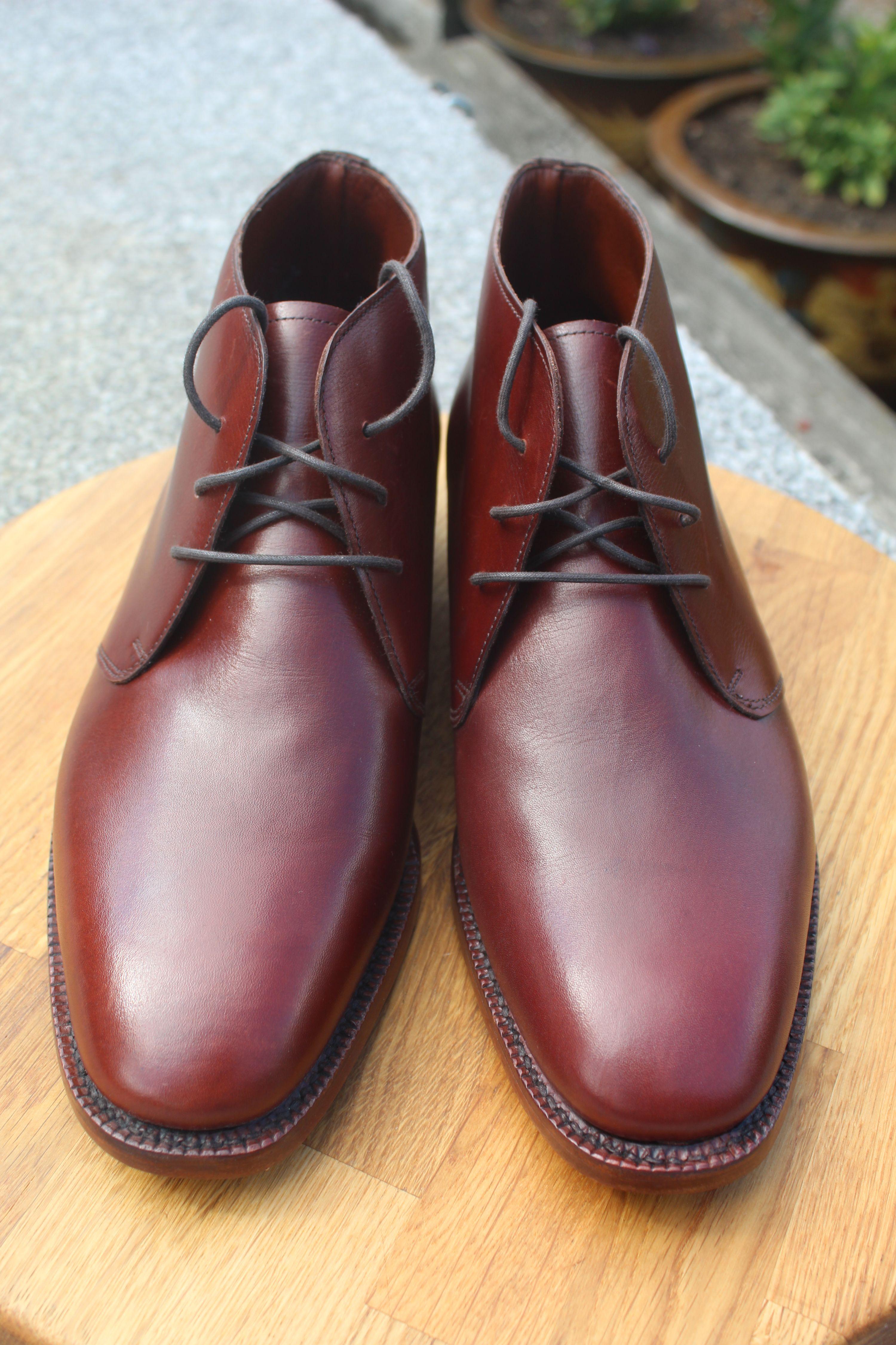 Sandalwood Leather Lace-Up Boots