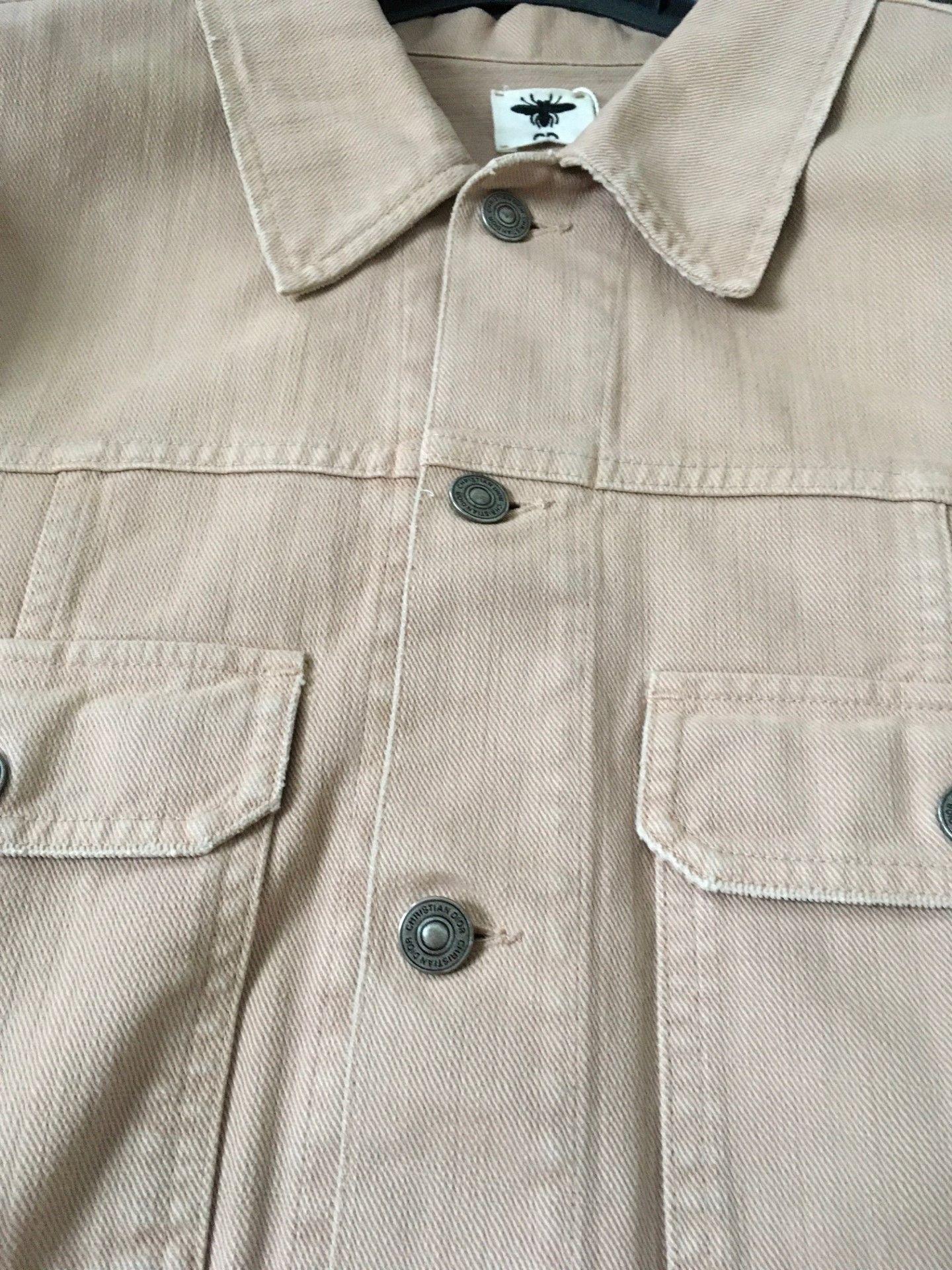 Runway Blush Embroidered Denim Jacket