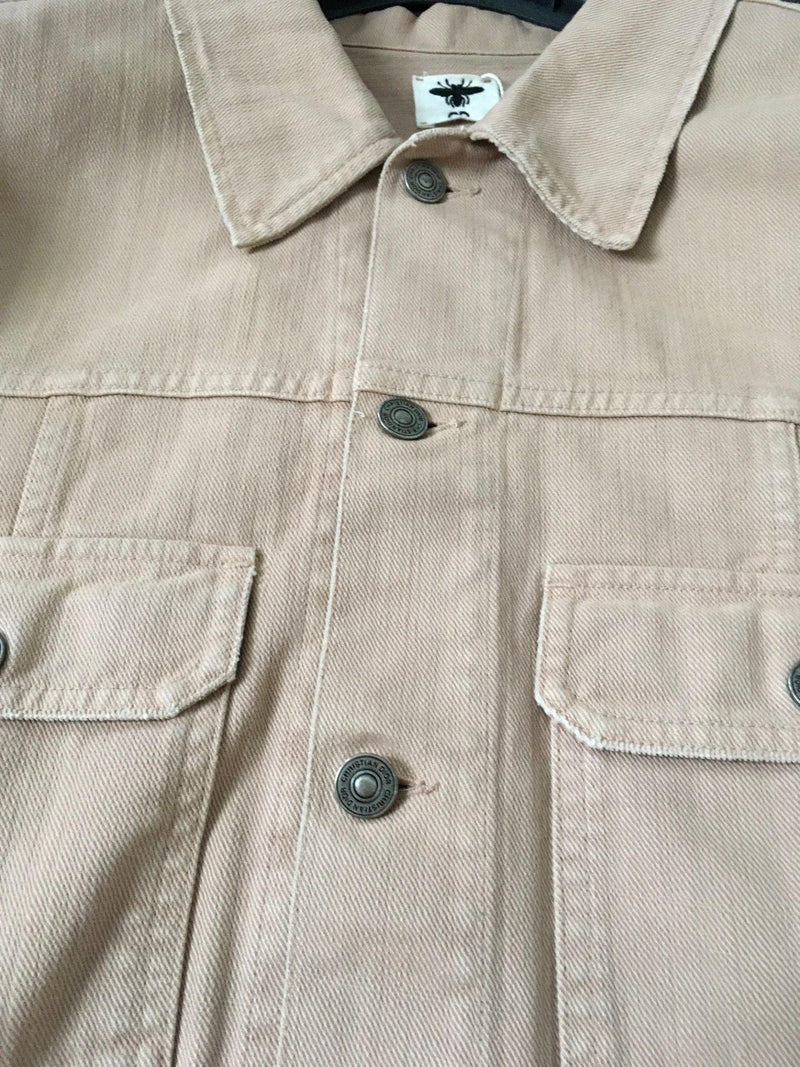 Runway Blush Embroidered Denim Jacket