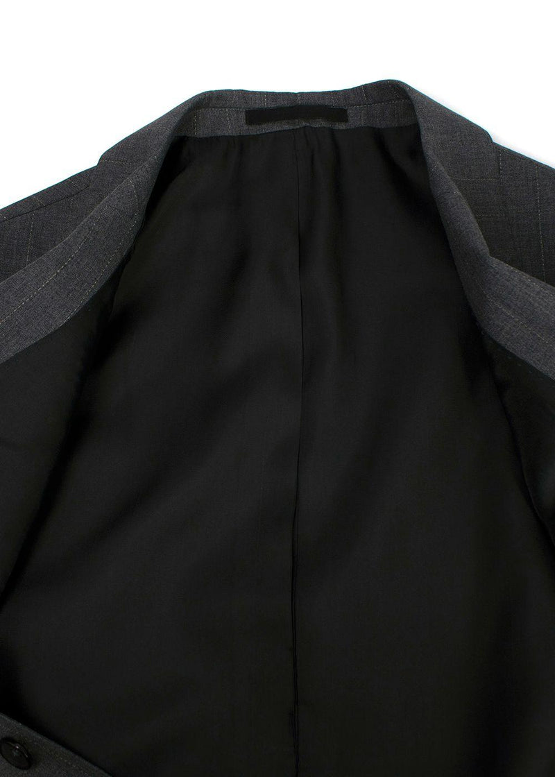 Ejjeh Bespoke Tailored Grey Striped Single-breasted Suit