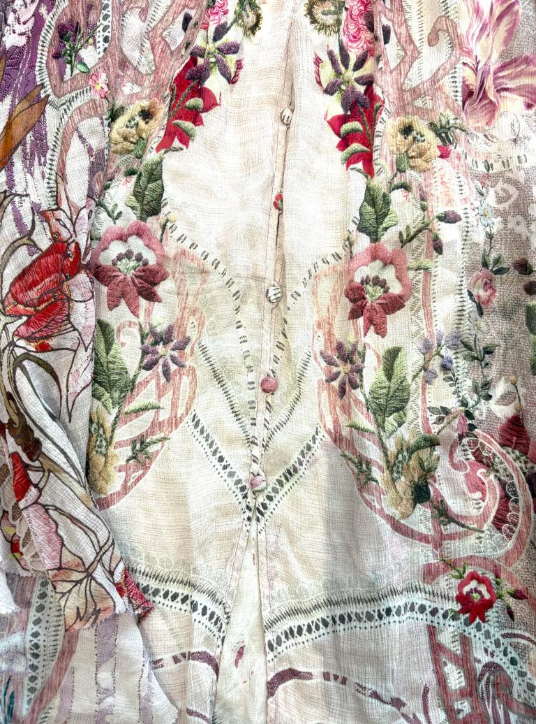 Camilla Printed Silk Skirt