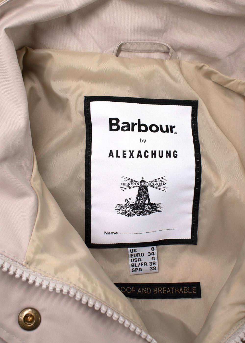 Barbour by Alexa Chung Beige Earnest Raincoat