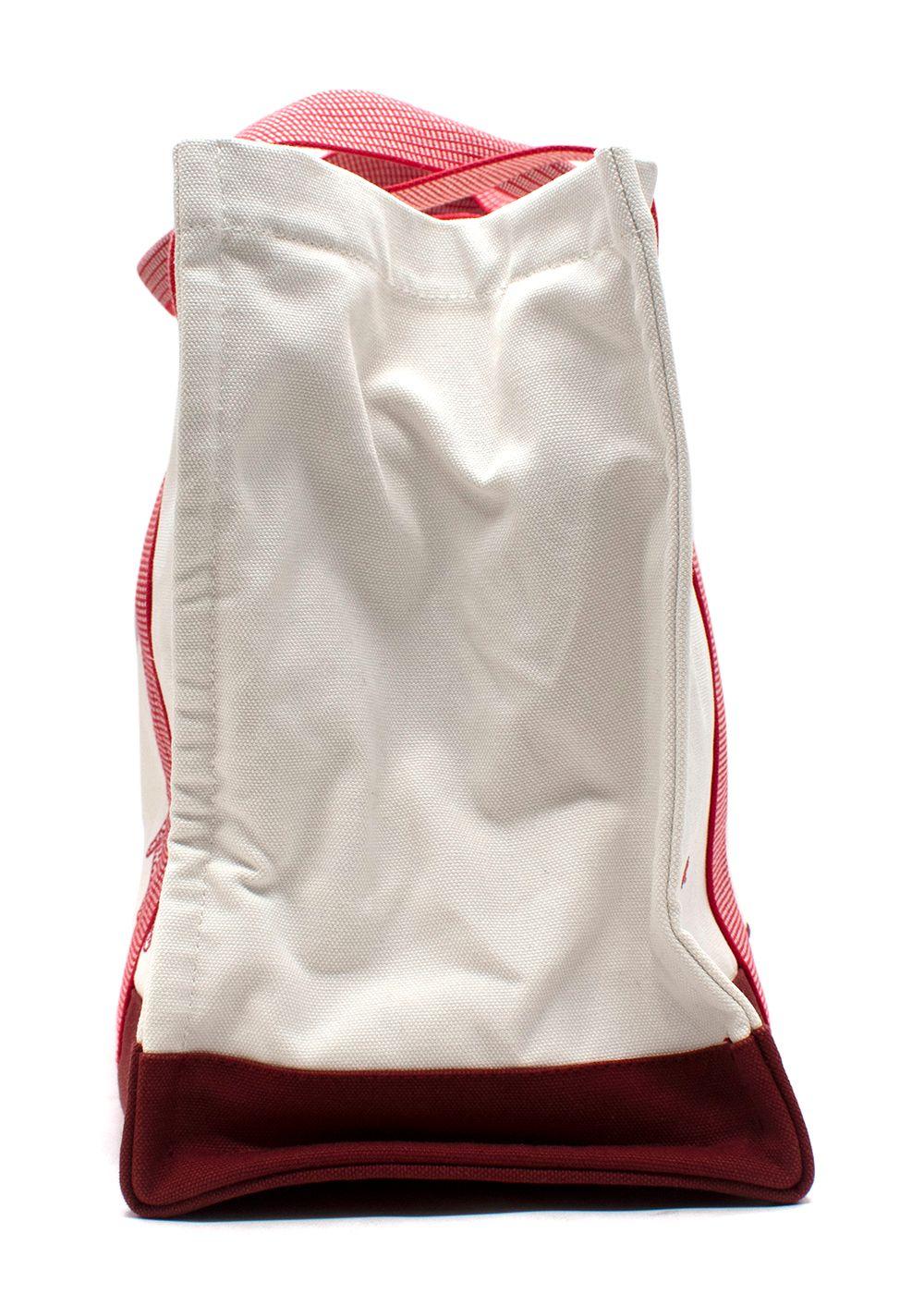 Hermes White Canvas Circus Nappy Tote Bag