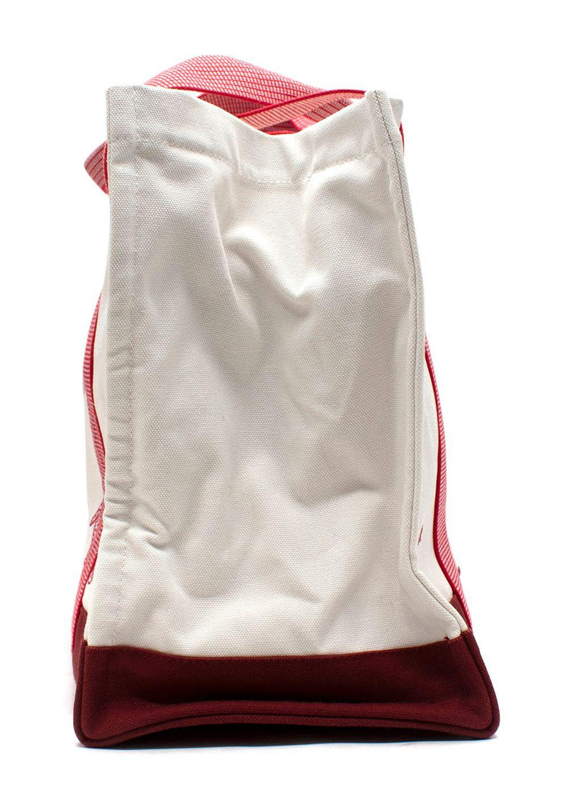 Hermes White Canvas Circus Nappy Tote Bag