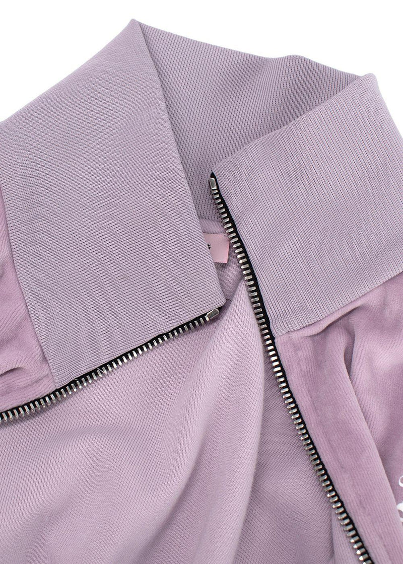 Palm Angels Lilac Chenille Track Jacket
