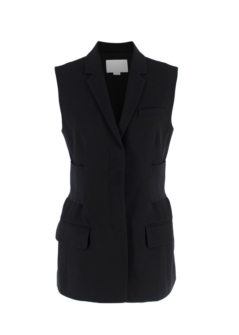 Alexander Wang Black Sleeveless Blazer Dress