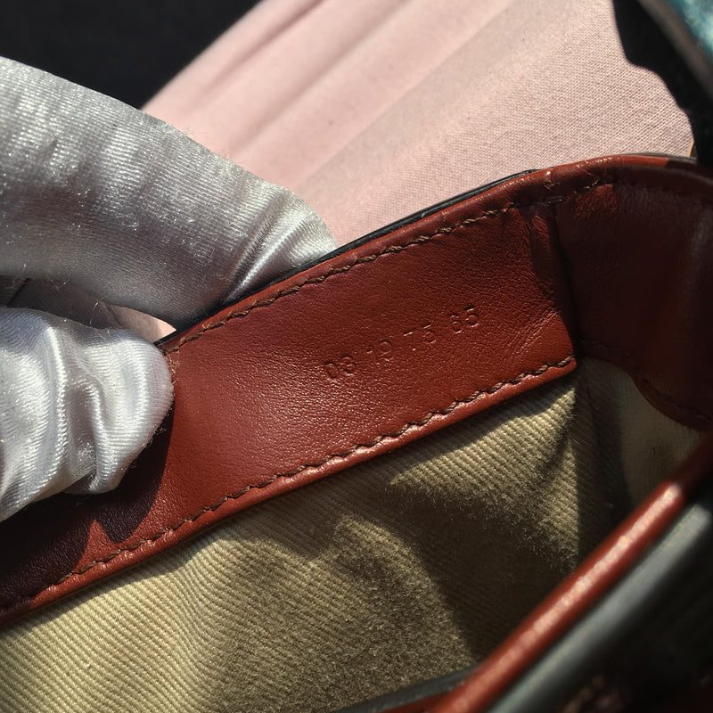 Chloe Green Lizard Embossed C Bag