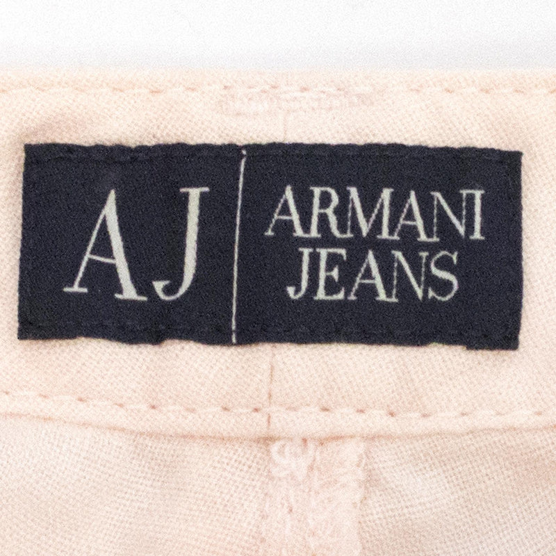 Armani Pale Pink Linen Wide Length Trousers