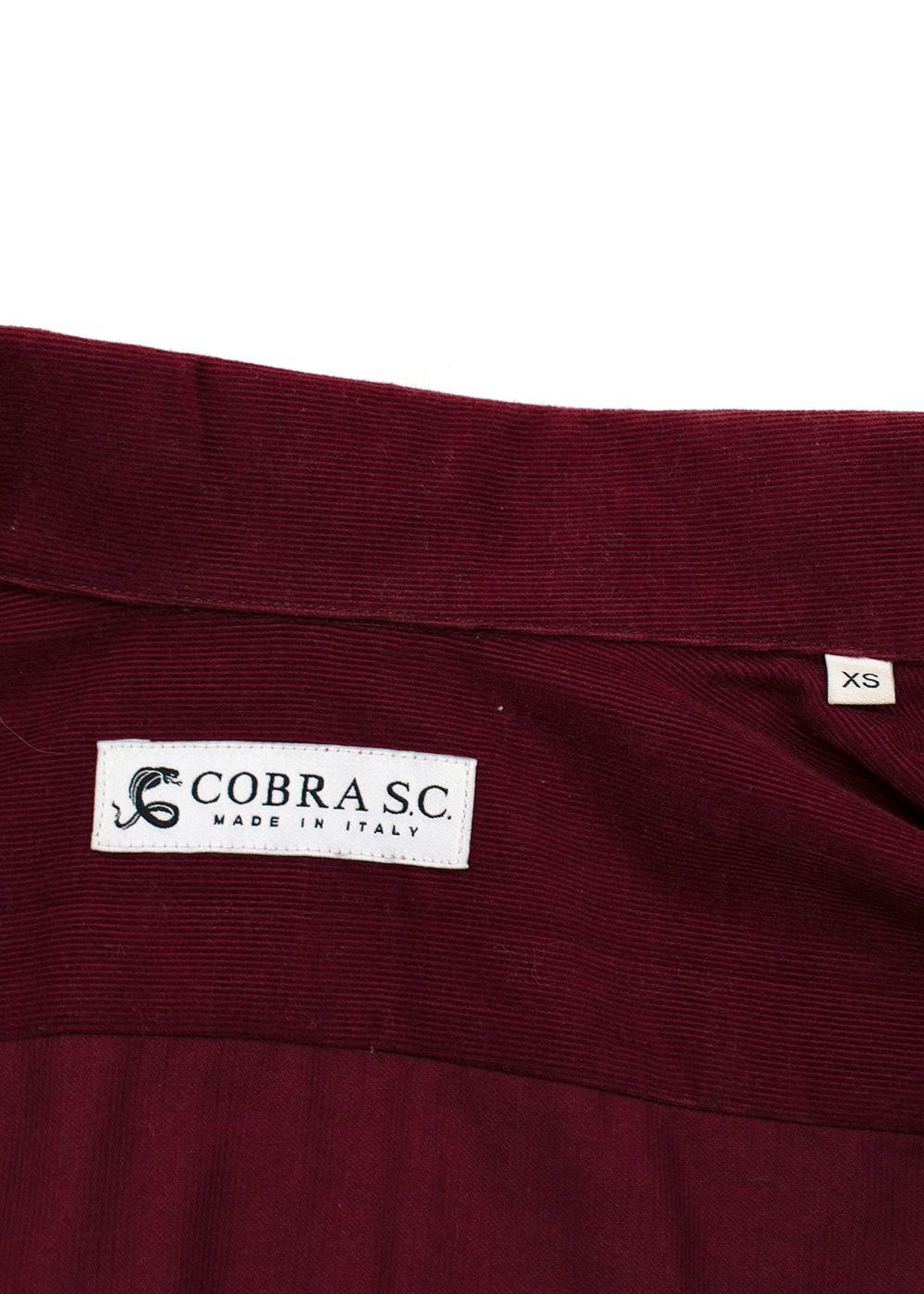 Burgundy Corduroy Shirt
