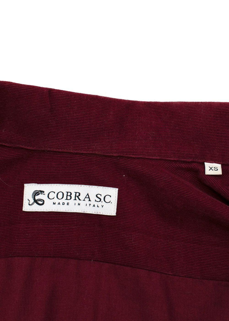 Burgundy Corduroy Shirt