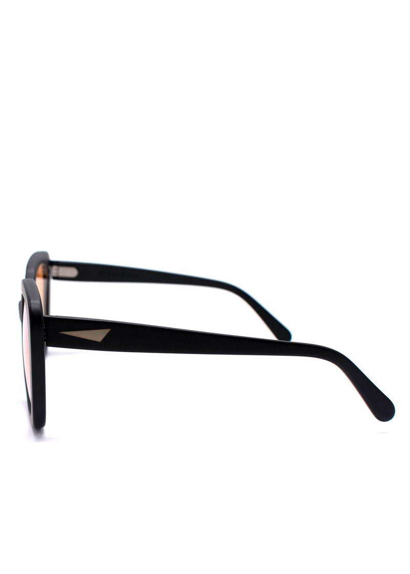 Prism Black Monaco Orange Lens Square Sunglasses