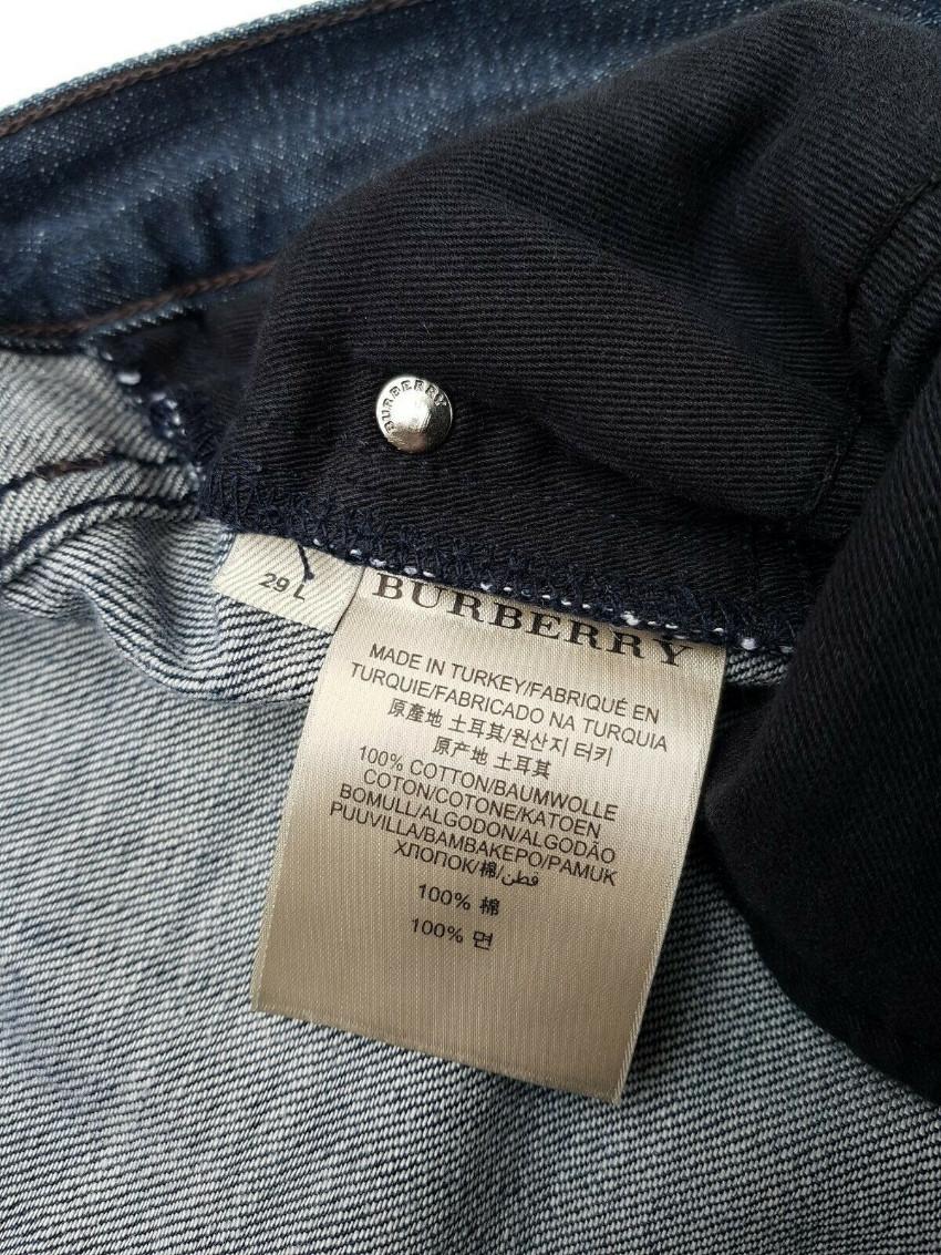 Burberry dark blue denim low waist jeans
